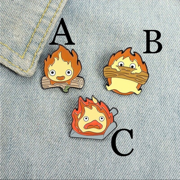 NEW Pin - Calcifer 🔥 Howl’s Moving Castle Studio Ghibli - Picture 2 of 3